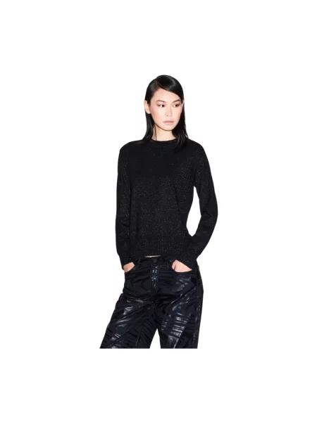 Sweter Armani Exchange wełniany czarny