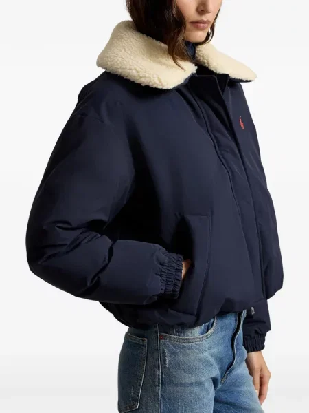 Велурени бягане с яка чорапи Polo Ralph Lauren синьо