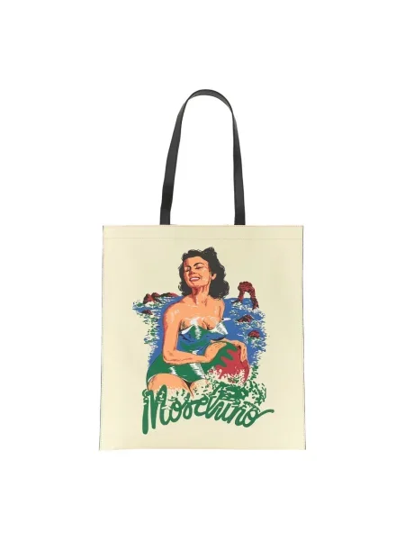 Torba Moschino z nadrukiem żółta