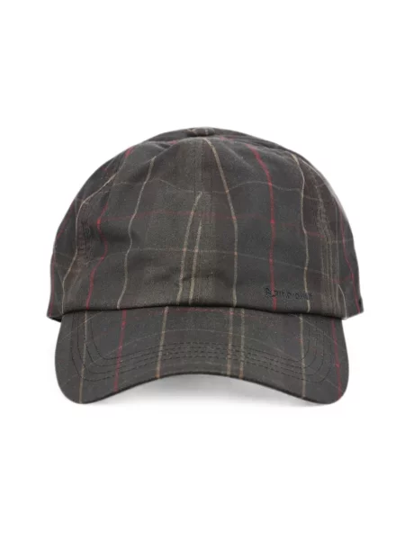 Barbour czapka z daszkiem czerwona