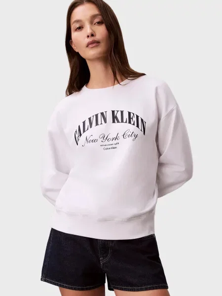 Світшот Calvin Klein Jeans білий