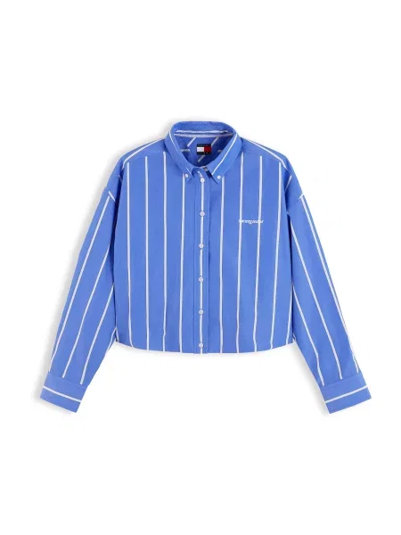 Tommy Jeans Bluză albastru regal alb