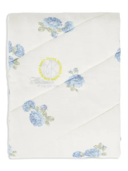 Fular Martine Rose cu model floral cu imagine alb