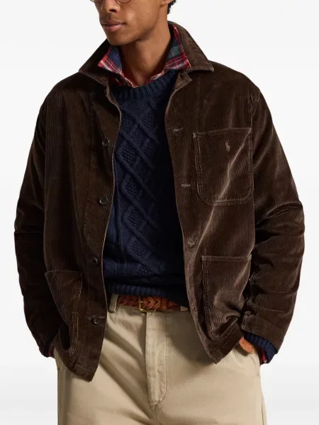 Siuvinėta pledinė marškiniai Polo Ralph Lauren ruoželis pilka