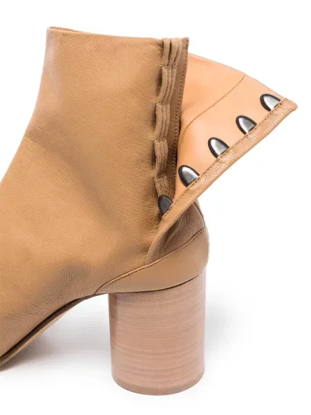 Cizme scurte Maison Margiela din piele maro