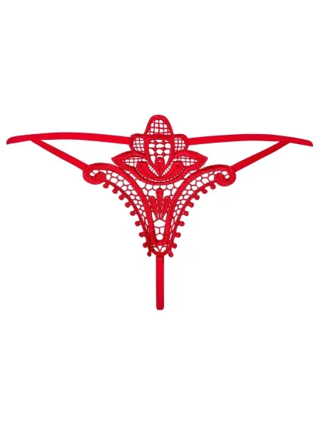 ШИфоновые трусики с вышивкой Стринги_Obsessive_Luiza білі