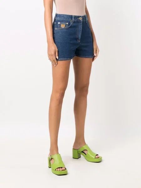 Szorty jeansowe Moschino niebieskie