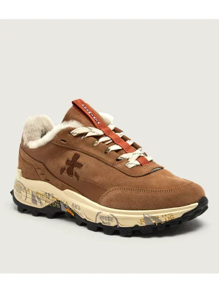 Premiata Sneakers Devind | piele întoarsă | shearling bej