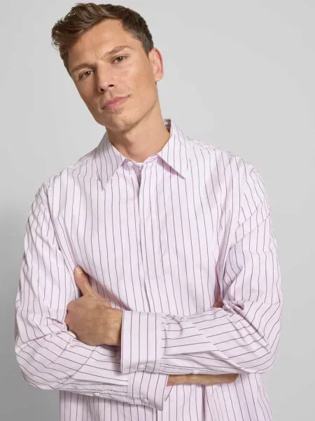 Koszula casualowa z krytą listwą guzikową Ck Calvin Klein różowa