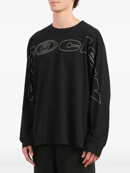 Lung tricou Mm6 Maison Margiela cu mâneci lungi negru