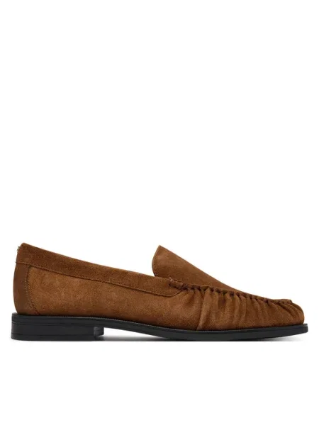 BOSS BLACK Loafer cipők Lycia_Mocc_SD | hasított bőr fekete