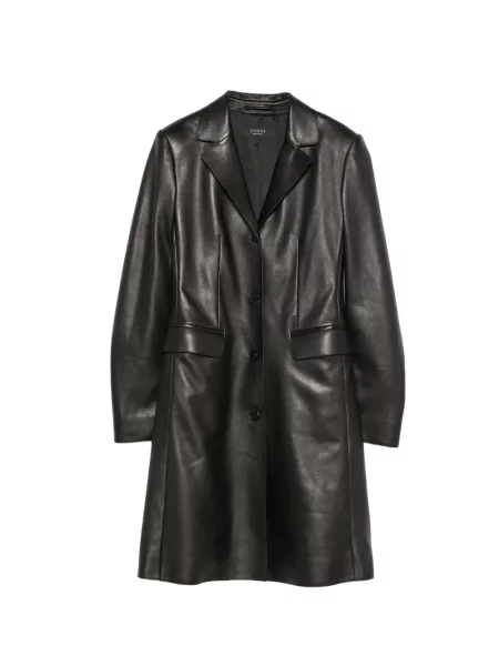 Palton Gucci din piele negru