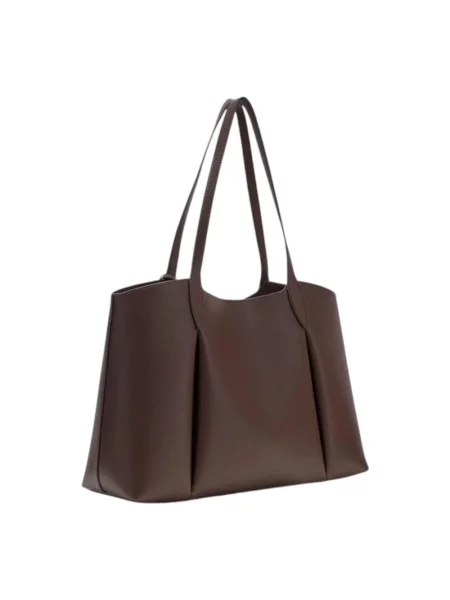 Guess torebka shopper z imitacji skóry MELODY brązowa