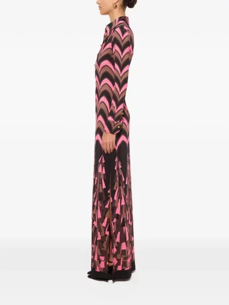 Rochie Pucci cu imagine din jerseu negru