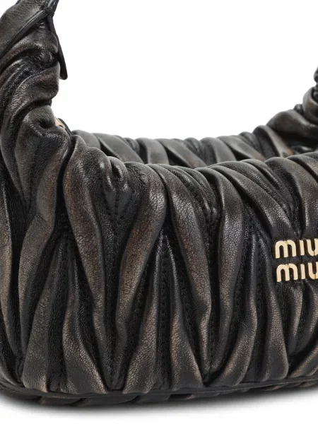 Geanta de piele Miu Miu din piele maro