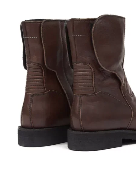 Botine Mm6 Maison Margiela din piele maro