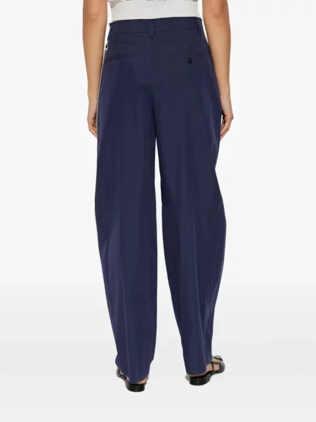 Pantaloni Alexander Wang plisate albastru