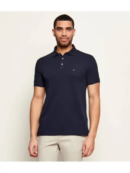 TOMMY HILFIGER Tricou bleumarin roșu alb