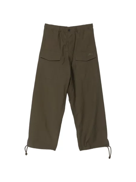 Pantaloni cargo Jw Anderson cu broderie verde