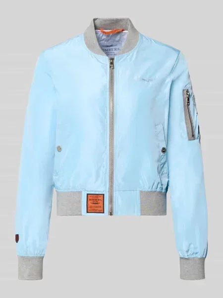 Bomberka z naszywką z logo i kieszenią zapinaną na błyskawiczny na rękawie Original Bombers