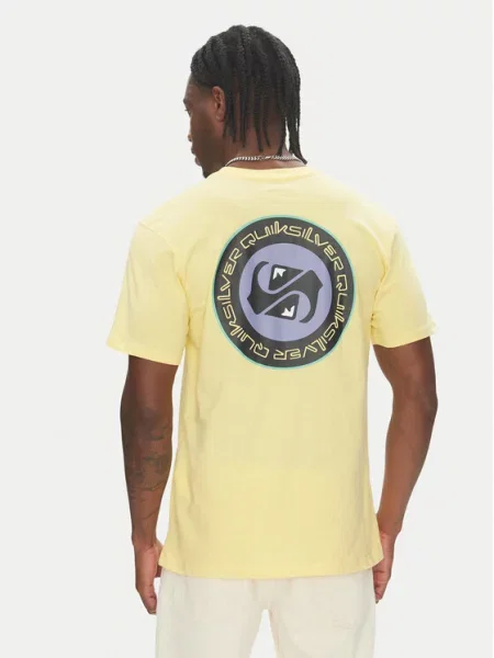 Quiksilver Koszulki Mężczyzna Zielony S Camiseta de Manga Corta Eqyzt żółta