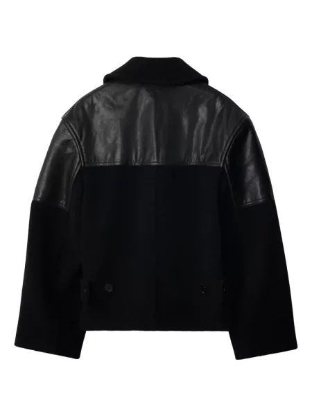 Kožená bunda Burberry černá