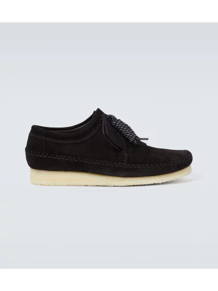 Semišové tenisky Clarks Originals čierna