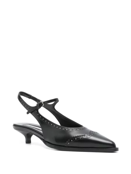Pantofi cu toc Miu Miu slingback negru