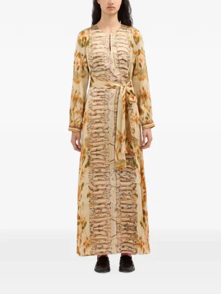 Rochie maxi Pierre-louis Mascia cu volane