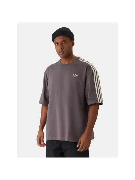 Ριγέ μπλούζα Adidas λευκό