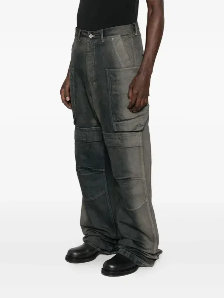 Blugi drepți Rick Owens gri