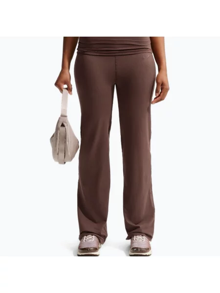 Pantaloni pentru femei Nike Flared light chocolate
