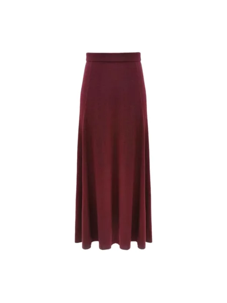 Spódnica midi Zimmermann wełniana do kolan czerwona
