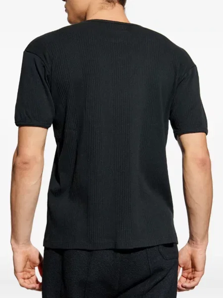 Tricou Maison Margiela cu decolteu rotund negru