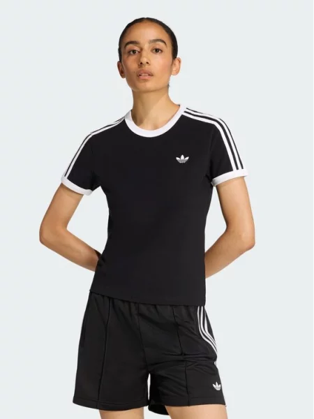 Adidas Tričko 3 Stripes Čierna biela