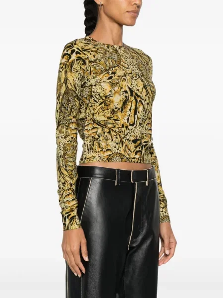 Leopardí svetr Just Cavalli s potiskem