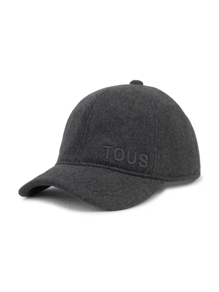 Vlněná kšiltovka Tous TEXTIL šedá