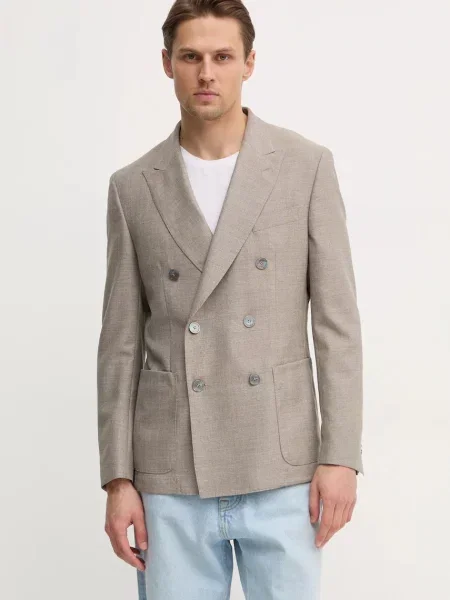 Geacă Boss de lână negru