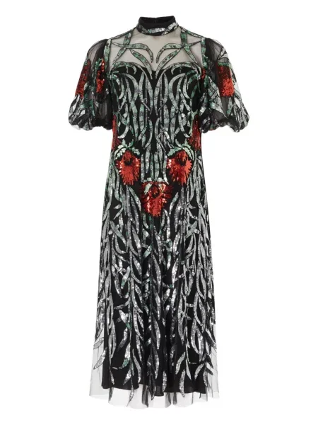 Rochie midi Temperley London cu paiete negru