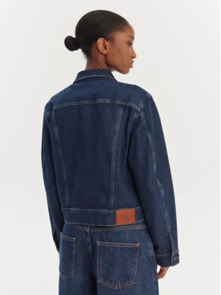 Calvin Klein Jeans Átmeneti dzseki CLASSIC kék farmer sötétkék