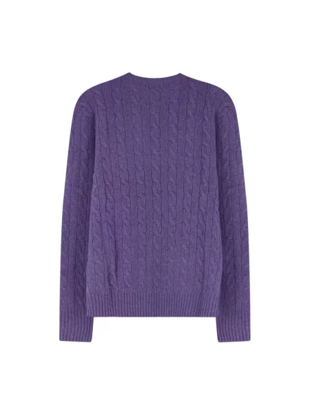 Sweter Polo Ralph Lauren fioletowy