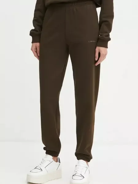 La Mania pantaloni de trening RICO neted RICO maro