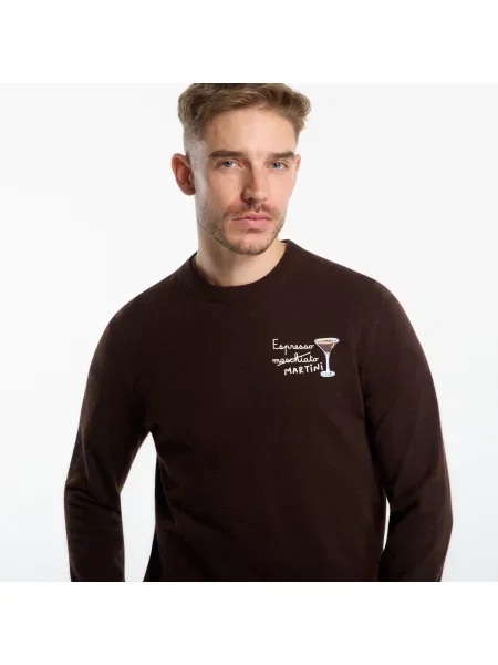 Пуловер Saint Barth Heron Light Embry Sweater Espresso Cocktail XL
