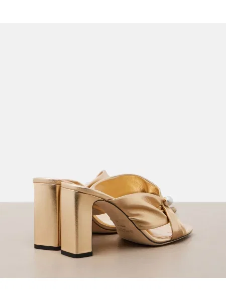 Papuci tip mules Jimmy Choo din piele