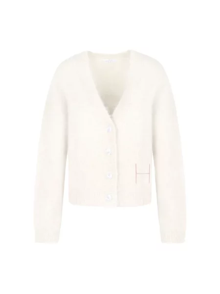Krótki kardigan Hést biały