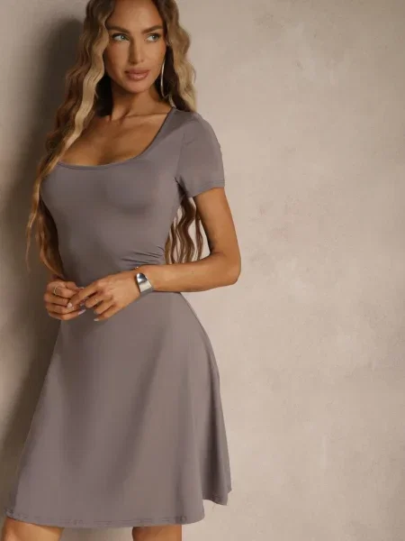 Rochie Miluriela închis gri