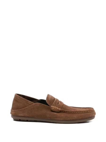 Pantofi loafer Sergio Moretti Firenze din piele de căprioară maro