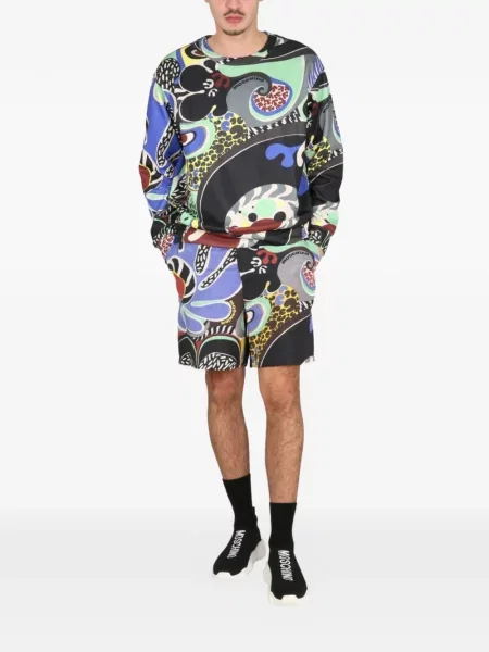 Hanorac Moschino cu imagine negru