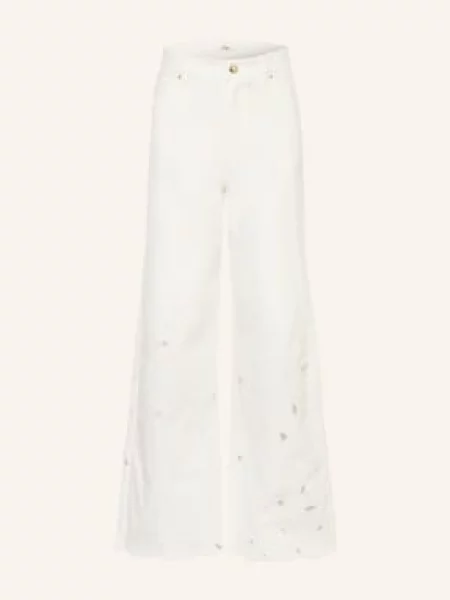 Chloé Kalhoty S Děrovanou Špičkou bílá