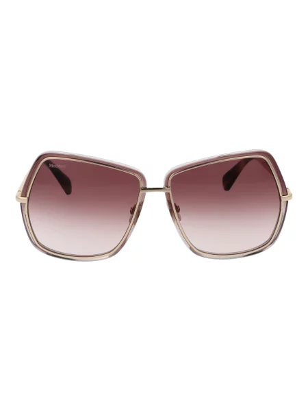 Okulary przeciwsłoneczne Max Mara gradientowe żółte